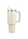 BELYQLY New Version 40oz Stainless Steel Vacuum Insulated Tumbler with Lid and Straw for Water, Smoothie and More, Iced Tea or Coffee (Cream)