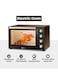 SPJ 150L Large Capacity Electric Oven 2800W with Rotisserie Grill, 360&deg; Even Heating, 7 Power Levels, Adjustable Temperature 70&ndash;250&deg;C, Timer, Inner Light, Tempered Glass &ndash; Black/Brown