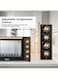 SPJ 150L Large Capacity Electric Oven 2800W with Rotisserie Grill, 360&deg; Even Heating, 7 Power Levels, Adjustable Temperature 70&ndash;250&deg;C, Timer, Inner Light, Tempered Glass &ndash; Black/Brown