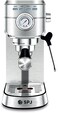 SPJ Coffee Machine, Stainless Steel Espresso Coffee Machine, 34oz Removable Water Tank, 20-Bar Professional Pump, Real-Time Pressure Gauge Coffee Maker, Color -Silver, CMEW-SS20B01,1 Yr Warranty