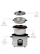 SPJ 1.8L Electric Rice Cooker &amp; Steamer 833W Automatic Cook &amp; Keep Warm Non-Stick Inner Pot One-Touch Cooking, White