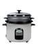 SPJ 1.8L Electric Rice Cooker &amp; Steamer 833W Automatic Cook &amp; Keep Warm Non-Stick Inner Pot One-Touch Cooking, White
