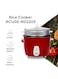 SPJ Electric Rice Cooker 2.2L 1071W with Steamer, Non-Stick Aluminum Pot, Automatic Keep Warm Function &amp; Glass Lid, Red