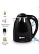 SPJ 1.8L Electric Kettle 1500W Stainless Steel Fast Boil Cordless Tea Kettle with Auto Shut-Off &amp; LED Indicator, Black