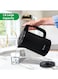 SPJ 1.8L Stainless Steel Electric Kettle 1500W Fast Boil, Auto Shut-Off, LED Indicator, Cordless Tea &amp; Coffee Kettle, Black