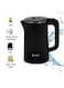SPJ 1.8L Stainless Steel Electric Kettle 1500W Fast Boil, Auto Shut-Off, LED Indicator, Cordless Tea &amp; Coffee Kettle, Black