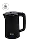 SPJ 1.8L Stainless Steel Electric Kettle 1500W Fast Boil, Auto Shut-Off, LED Indicator, Cordless Tea &amp; Coffee Kettle, Black