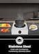 SPJ 2 Burner Stainless Steel Gas Stove with Auto Ignition   90mm Iron Beehive Burners   Heavy-Duty Pan Support   10.5mm Gas Inlet   LPG Cooktop   1 Year Warranty