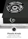 SPJ 2 Burner Automatic Gas Stove with 6mm Tempered Glass Top, Iron Beehive Burners, Heavy-Duty Pan Supports, Auto Ignition, Heat-Resistant Knobs, 10.5mm Gas Inlet, Black