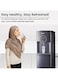 SPJ 18.9L Bottom Loading Water Dispenser Hot Cold &amp; Normal   Anti-Bacterial Water Cooler with Child Safety Lock, SS304 Tank, Powerful Compressor Cooling, Black