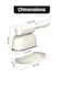 SPJ 1200W Handheld Garment Steamer &ndash; 35s Fast Heat-Up, 110ml Detachable Water Tank, Dual Mode Vertical &amp; Horizontal Steam, Portable Clothes Steamer for Home &amp; Travel &ndash; White
