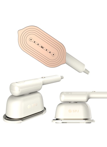 SPJ 1200W Handheld Garment Steamer &ndash; 35s Fast Heat-Up, 110ml Detachable Water Tank, Dual Mode Vertical &amp; Horizontal Steam, Portable Clothes Steamer for Home &amp; Travel &ndash; White