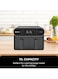 SPJ 11L Dual Basket Air Fryer 1700W Digital, 2 x 5.5L Independent Cooking Zones, Adjustable Temperature 60-200&deg;C, 60-Min Timer, Non-Stick, Grey
