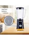SPJ 300W Personal Blender with 1L Jar &amp; 600ml Sport Bottle, Stainless Steel 4-Blade System, Smoothie &amp; Juice Maker, Portable Blender, Anti-Slip Base, Black