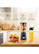 SPJ 300W Personal Blender with 1L Jar &amp; 600ml Sport Bottle, Stainless Steel 4-Blade System, Smoothie &amp; Juice Maker, Portable Blender, Anti-Slip Base, Black