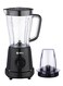 SPJ 500W Blender &amp; Grinder with 1.5L Plastic Jar &amp; Grinder Cup, Stainless Steel 4-Blade System, 2 Speed + Pulse Control, Anti-Slip Base, Multi-Purpose Kitchen Blender, Black