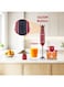 SPJ 600W Hand Blender Set with 700ml Mixing Cup &amp; 500ml Chopper, Stainless Steel Blades, Detachable Stick Blender, Multi-Function Kitchen Blender, Red, 1 Year Warranty