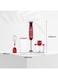 SPJ 600W Hand Blender Set with 700ml Mixing Cup &amp; 500ml Chopper, Stainless Steel Blades, Detachable Stick Blender, Multi-Function Kitchen Blender, Red, 1 Year Warranty