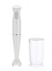 SPJ 400W Hand Blender with 700ml Mixing Cup, Stainless Steel Blades, Detachable Blending Rod, Multi-Purpose Stick Blender for Smoothies, Soups &amp; Sauces, White