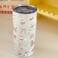 New Tri-Color Insulated Mug Couple Large Portable Stainless Steel Tumbler Beige-Ribbon Puppy