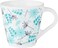 Larah by Borosil Stardust Design Opalware Mugs, 280 ml &acirc;&euro;&ldquo; Set of 6 Printed Coffee Mugs, Microwave Safe Stardust White