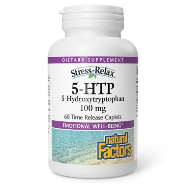 Natural Factors 5-HTP, 60 Caplets, 100 mg