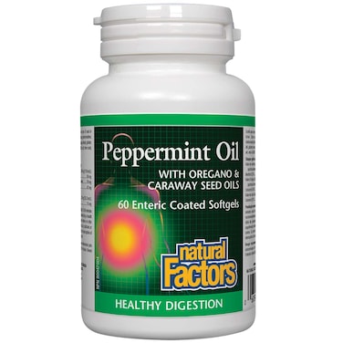 Natural Factors - Peppermint &amp; Oregano Oil Complex, Support