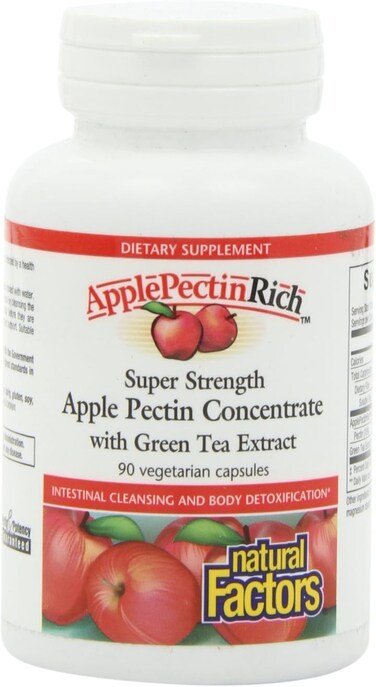Natural Factors Apple Pectin Rich, 500 mg, 90 Capsules