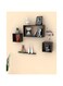 Onlineshoppee Rafuf Wooden Floating Wall Shelf with 4 Shelves (Brown)