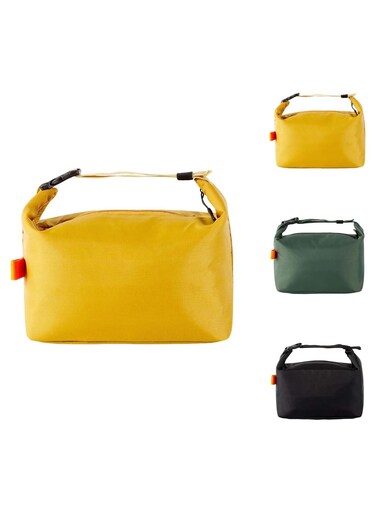 Lunch Bag for Adult Women Men: Reusable High Capacity Lunch Tote Bags - Small Leakproof Cooler Lunch Box Bag for Work, Office, Picnic, Travel (Yellow)