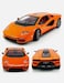 1:24 Scale Luxury Sports Car with Opening Scissor Doors, Pull-Back Action-Orange