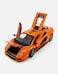 1:24 Scale Luxury Sports Car with Opening Scissor Doors, Pull-Back Action-Orange