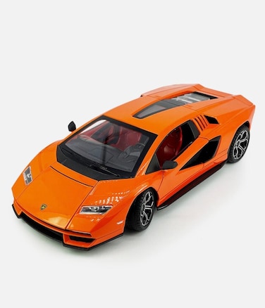 1:24 Scale Luxury Sports Car with Opening Scissor Doors, Pull-Back Action-Orange