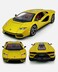 1:24 Scale Luxury Sports Car with Opening Scissor Doors, Pull-Back Action-Gold