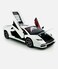 1:24 Scale Luxury Sports Car with Opening Scissor Doors, Pull-Back Action-White