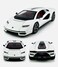 1:24 Scale Luxury Sports Car with Opening Scissor Doors, Pull-Back Action-White