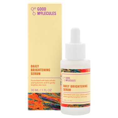 Good MoleculesDaily Brightening Serum - Hydrating Facial Serum with Beta Arbutin and Hyaluronic Acid to Moisturize - Anti-Aging Skincare for Face