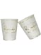 thePartyPopper 10 Pcs White &amp; Gold Design Ramadan Mubarak Paper Cups 9 Oz Table Dinner Decor Eid Ramadan Decoration For Home Islamic Party Supplies For Guests Eid Al-Fitr Gifts