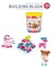 Building Block Set for Kids, 110 Pieces Creative Construction Toy with Storage Bucket, Educational DIY Bricks for Boys and Girls
