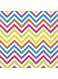 Unique Rainbow Chevron Beverage Napkins 16Ct