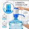Manual Hand Pressure Water Bottle Pump &ndash; Fits 2-6 Gallon Jars, Extra Tube Included, Easy Dispensing