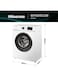 Hisense 7KG Front Loading Washing Machine WFVB7012M, 1200RPM, 15 Washing Programs, Steam Wash, Delay End, Drum Clean, Efficiency A, Quick Wash, Snow Flake Drum, Self-Diagnosticfault Finding WFVB7012M White
