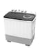 Kelon 10 kg Semi-Automatic Washing Machine &ndash; Twin Tub Design, High-Capacity Wash And Spin, Water And Energy Efficient, Rust-Resistant Body, White Finish &ndash; KWSBE101 White