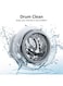 Hisense 8KG Front Load Washing Machine 1200RPM Steam Wash,Durable Inverter,Quick Wash,Self Diagnosis, Drum Clean,Delay End WFSQ8012VMW White