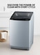 Kelon 8 kg Fully Automatic Top Loading Washing Machine &ndash; Powerful Wash Performance, Multiple Wash Programs, Energy And Water Efficient, Durable Drum, Low Noise Operation &ndash; KWT81DG Titanium Grey