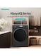 Hisense 10.5KG Front Load Washing Machine 1400RPM, Colour Display, Cold Wash, Anti Crease, Steam Refresh, Abaya Care, Allergy Colour,DD Inverter,Drum Clean,Bedding Care Program WF3M1042DB Titanium Grey