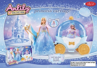 Anlily doll princess carriage