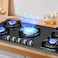 WINNINGSTAR ST-5660 Hot Selling Black Tempered Glass 5 Burner Gas Cook Tops Kitchen Stove