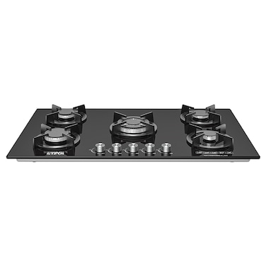 WINNINGSTAR ST-5660 Hot Selling Black Tempered Glass 5 Burner Gas Cook Tops Kitchen Stove