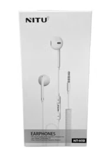 NITU In-ear Wired Earphones White NTH19